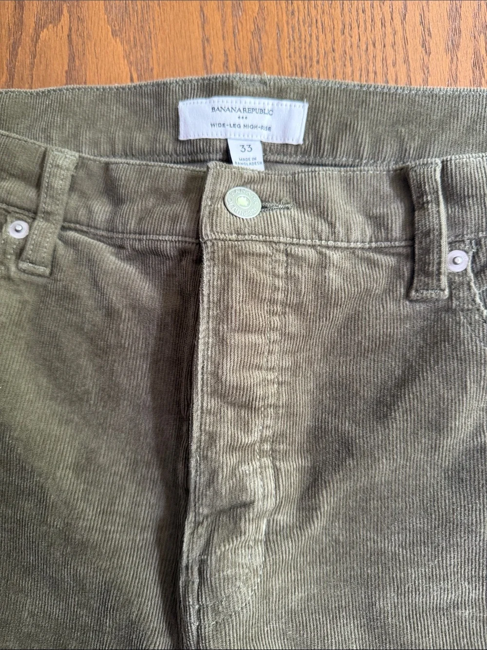 Banana Republic wide leg cords size 33